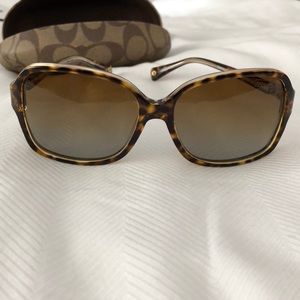 Coach “Frances” sunglasses, brown tortoise